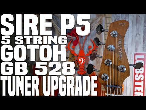 Sire P5 Five String NO DRILL Tuner Upgrade- Gotoh GB528 Save Nearly 1/2 LB! - LowEndLobster Builds