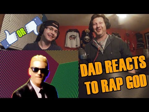 METALHEAD DAD REACTS TO EMINEM - (RAP GOD)