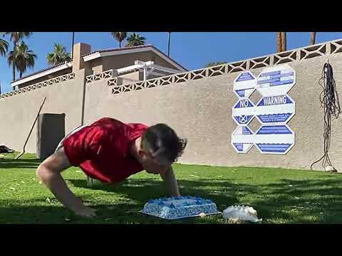 Chad got cake all over his face