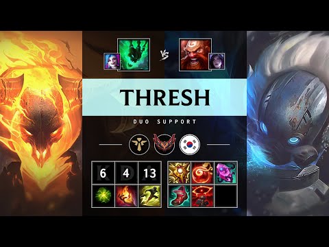 Thresh Support vs Gragas - KR Grandmaster Patch 25.12