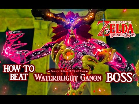 HOW TO BEAT WATERBLIGHT GANON BOSS - ZELDA BREATH OF THE WILD - NINTENDO SWITCH
