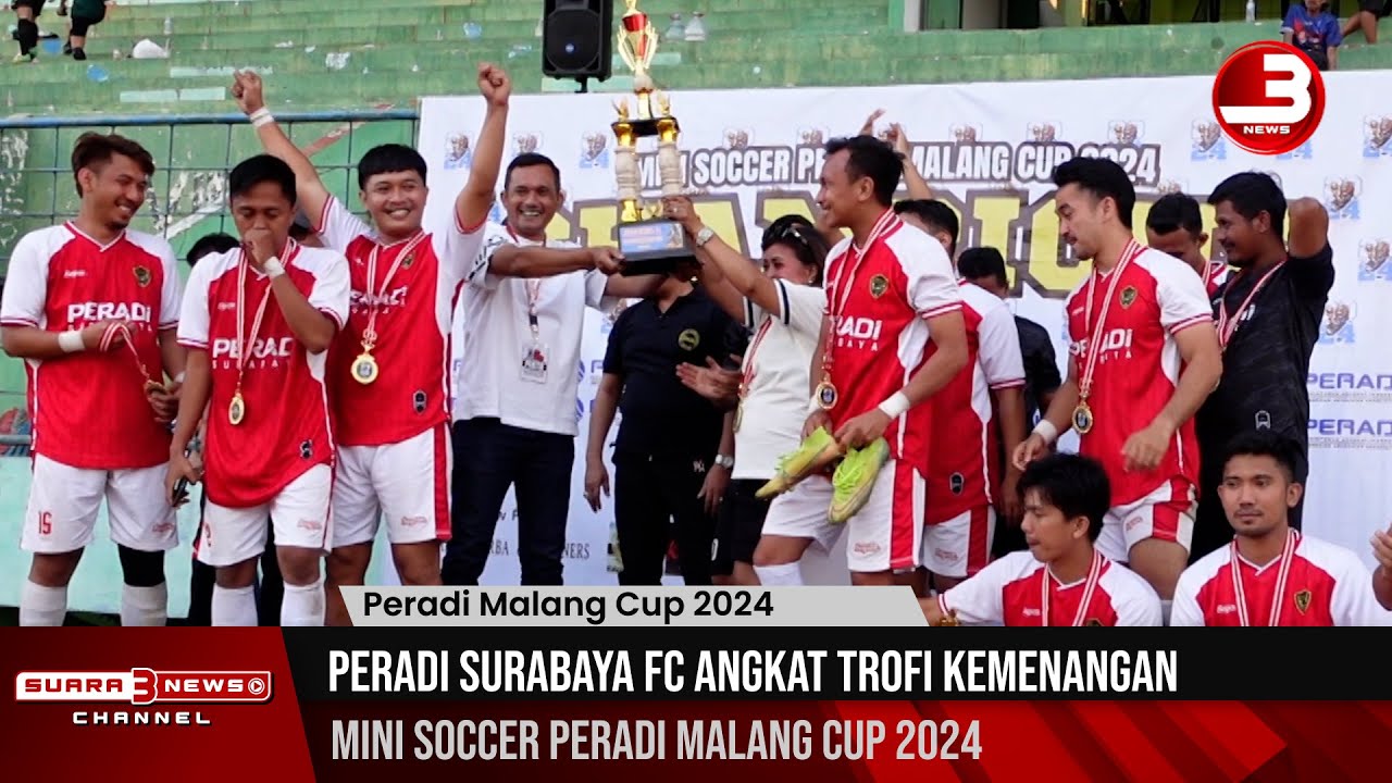 Peradi Surabaya FC Angkat Trofi Kemenangan Mini Soccer Peradi Malang Cup 2024
