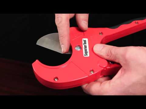 Superior Tool One-Handed 2" PVC Ratcheting Cutter