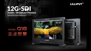 Video 1 for Lilliput Q18-8K-FC 17.3 inch 12G-SDI 8K monitor with Case