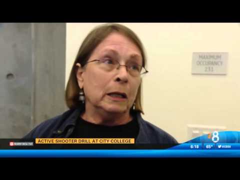 KFMB SD  Active Shooter Drill at City College