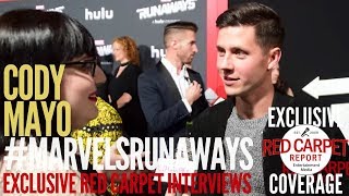 Cody Mayo interviewed at the Premiere of Marvel's Runaways streaming on Hulu #WeAskMore ‏ video
