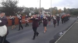 preview picture of video 'Dungannon Silver Band @ Killyman District Orange Parade 2913'