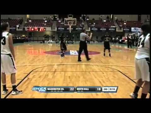 Washington County High's Allisha Gray goes coast to coast and gets fouled