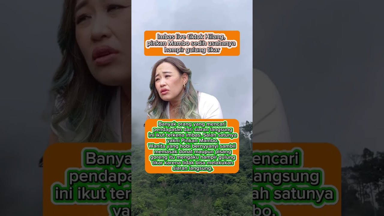 Imbas live tiktok Hilang, pinkan Mambo sedih usahanya hampir gulung tikar ! #shorts
