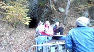 preview picture of video 'ET&WNC Motorcar train ride in Doe River Gorge, 10/21/12'