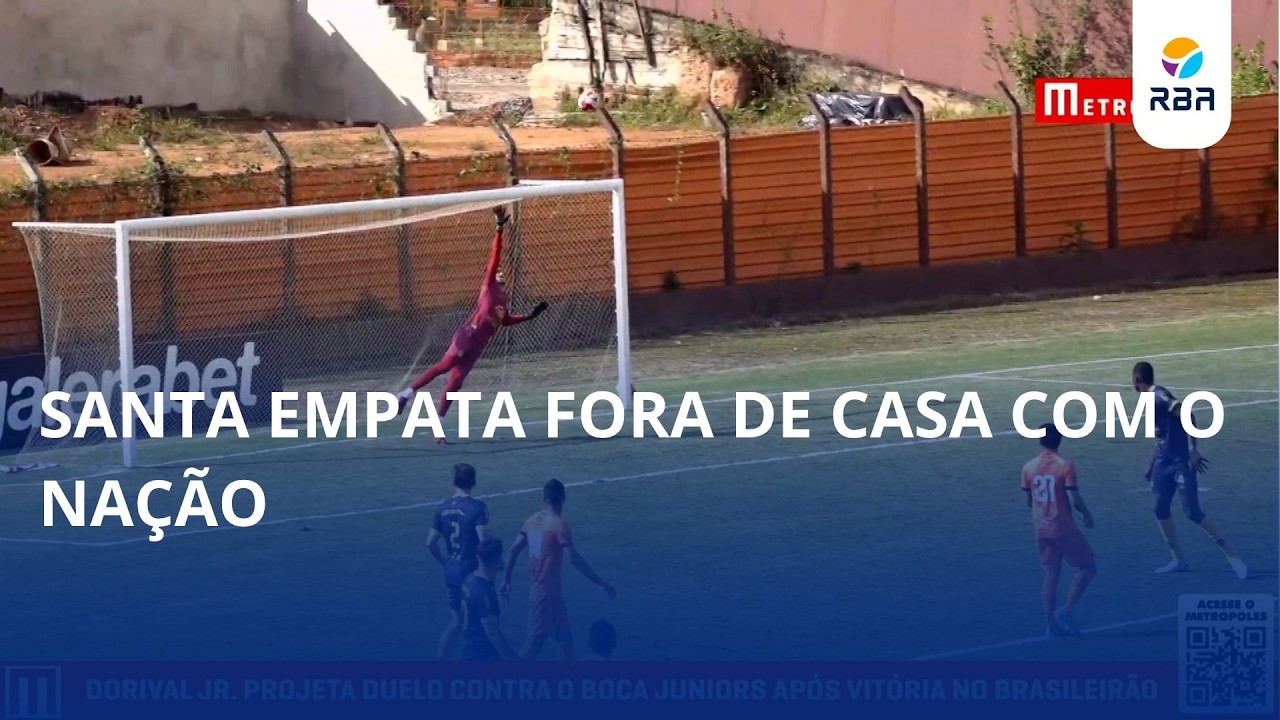 Santa busca virada, mas fica no empate com o Nação pela Copa SC