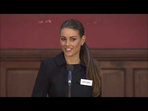 Rolene Strauss - Miss World 2014 Oxford Debate