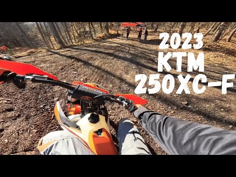 Test riding the 2023 KTM 250 XC-F at  Crow Canyon!