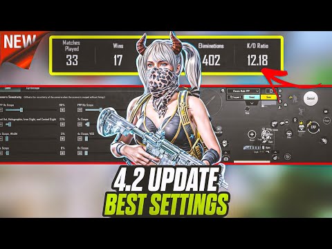 🔥"4.2 UPDATE BGMI BEST SENSITIVITY + CONTROLS + GRAPHICS SETTINGS 😱| NO RECOIL SETUP 2026"