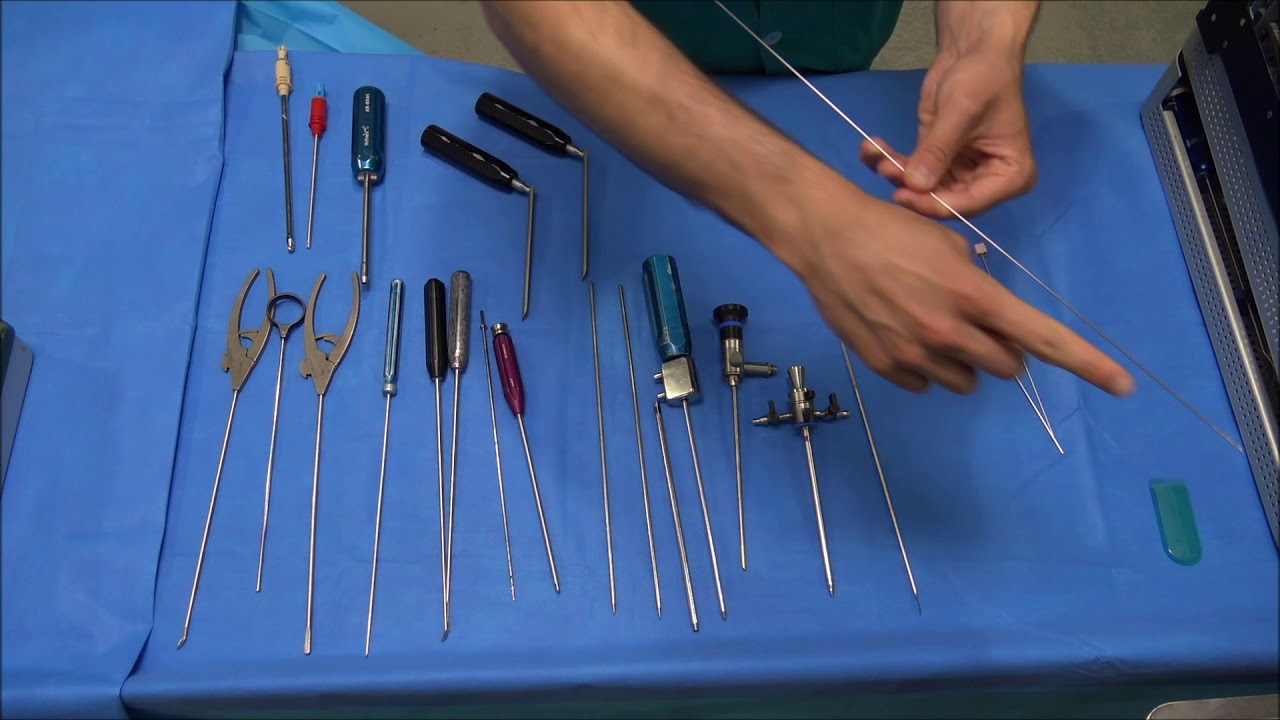 ARTROSCOPIA DE CADERA. Vídeo tutorial del Instrumental de quirófano.