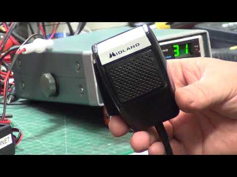 Midland 2001 CB27/81 UK FM CB radio - On The Air test & mike comparison
