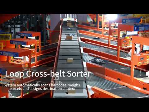 Circular Cross Belt Sorter | High Speed Automated Parcel Sorting System