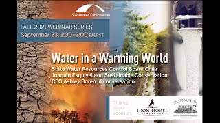 Water in a Warming World: Preparing for our Water Future