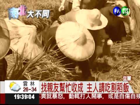 秋收慰勞辛勞 割稻飯飄人情味