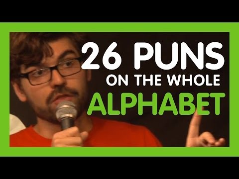 Puns of the WHOLE alphabet by John Luke Roberts at Pun Run | ComComedy