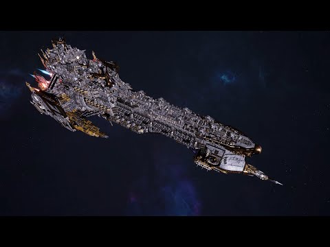 Skalgrim Mod - Imperial Navy vs Chaos - Massive Battle - Battlefleet Gothic Armada 2