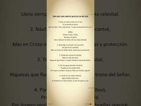 294 HAY UN CANTO NUEVO EN MI SER