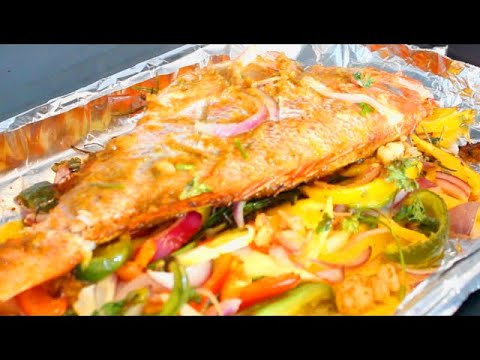 HOW TO MAKE RED SNAPPER STUFF WITH CRAB & SHRIMP