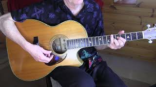 &quot;Blue Mood&quot;  Acoustic Blues/Jazz lesson - TAB available
