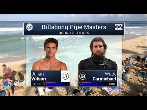 Julian Wilson vs Wade Carmichael - Round Two, Heat 5 - 2015 Billabong Pipe Masters