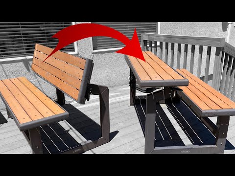 Awesome Convertible Picnic Table / Bench (After 6 Years)