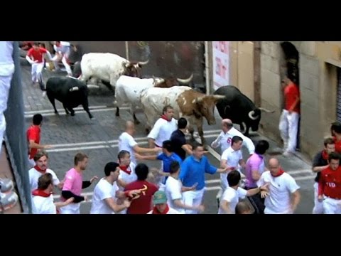 Watch: Annual running of the bulls in Spain