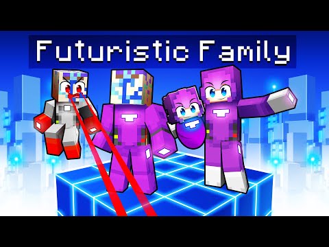 Having a FUTURISTIC FAMILY in Minecraft!