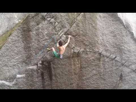 Adam Ondra attempting Dreamcatcher 1
