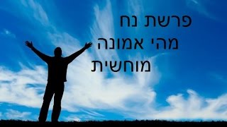 פרשת נח – מהי אמונה מוחשית?