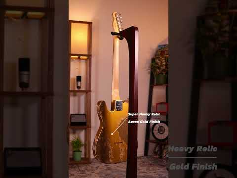 Fender Custom Shop Super Heavy Relic 1960 Telecaster - AAA Rosewood Fingerboard, Aztec gold w/ Black Paisley Pickguard image 13
