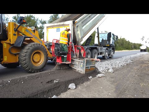 World Amazing Modern Road Construction Machine Working