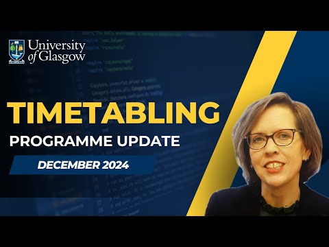 Timetabling Programme Update December 2024