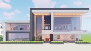 Build a Stunning Modern House in Minecraft: The Full Tutorial ! | Modern House #15 | MMT