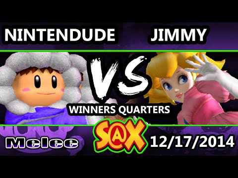 S@X - Jimmy (Peach) Vs. Apex | Nintendude (Ice Climbers) SSBM Winners Quarters - Melee
