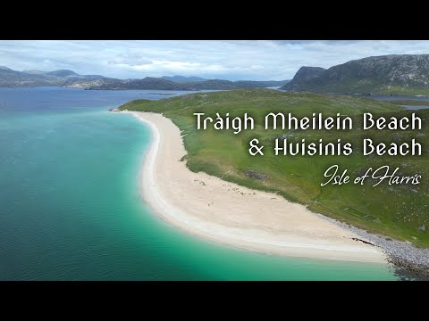 Tràigh Mheilein Beach and Huisinis Beach - Isle of Harris - Scotland | 4K | DJI Mini 3 Pro