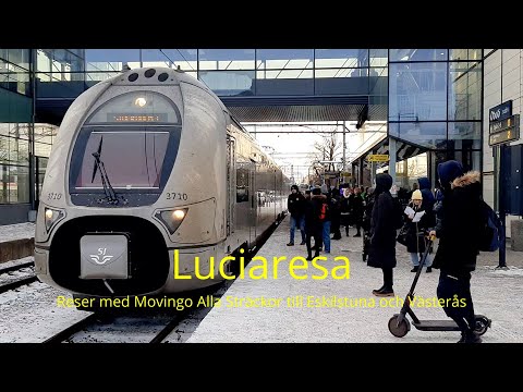 2022-12-13 LUCIARESA - Reser med Movingo Alla Sträckor till Eskilstuna och Västerås