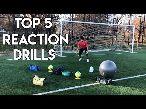 TOP 5 REACTION DRILLS FOR GOALIES - IMPROVE REFLEXES AND REACTIONS - GOALKEEPER TRAINING