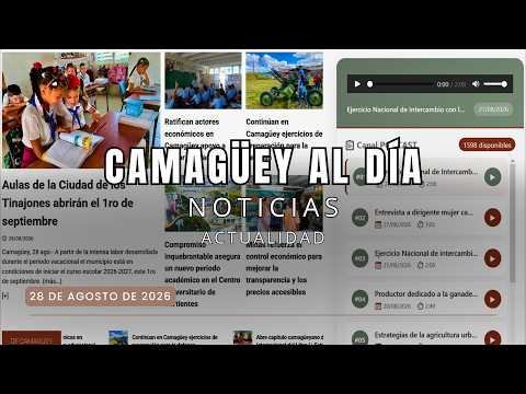 Boletín informativo del 28 de agosto de 2026