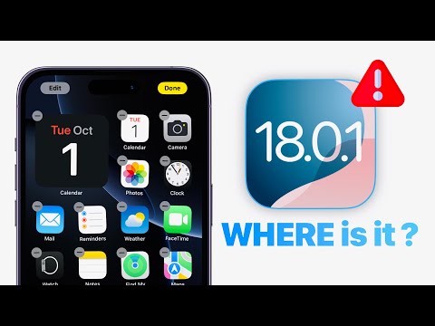 iOS 18.0.1 Update - Where is it ?