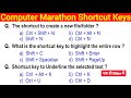 All Computer Shortcut Keys Windows MS Word Excel PowerPoint Important Questions