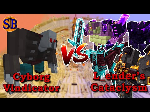 Cyborg Vindicator vs L_ender's Cataclysm | Minecraft Mob Battle