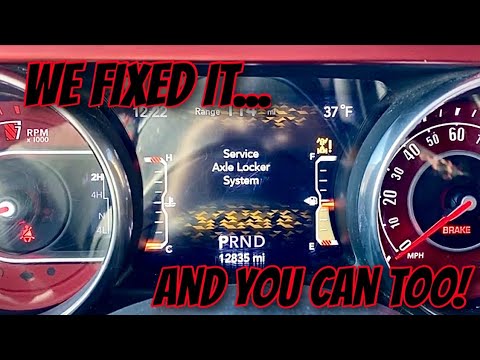 Service Axle Locker System? Jeep JL Rubicon lockers not working correctly