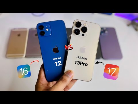 iPhone 12 vs iPhone 13Pro - SpeedTest || iOS 16.6 vs iOS 17