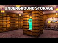 Minecraft: Underground Storage Room Tutorial (how to build)