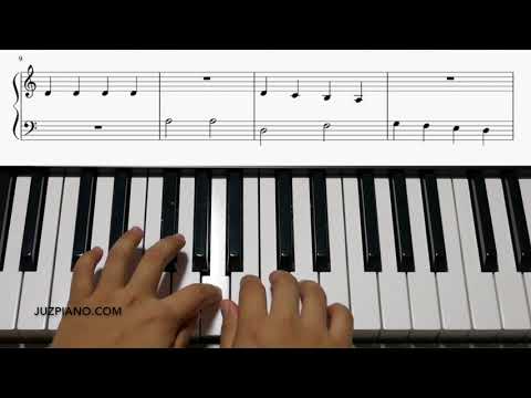 Au Clair De Lune - Piano Lesson Made Easy Level 2 (With Score)